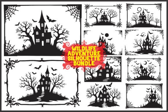 Download Spooky Haunted House Clipart Bundle - Premium Bundle