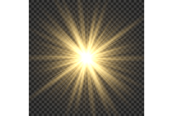Download Realistic Sun Rays. Yellow Sun Ray Glow - Glow Collection