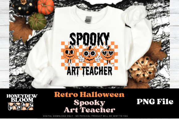 Download Retro Spooky Art Teacher Halloween - Spooky art Collection